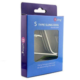 New ruiling premium 6 pack size x large brushed stainless flat s hooks kitchen pot pan hanger clothes storage rack