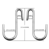 Buy 30 pack esfun heavy duty s hooks pan pot holder rack hooks hanging hangers s shaped hooks for kitchenware pots utensils clothes bags towels plants