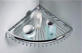 Cheap beelee rustproof corner triangular bath shelf shower caddy wall mounted stainless steel basket dishrack for shampoo conditioner bathroom kitchen organizer