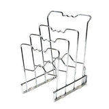 Best seville classics 4 tier pan pot lid rack kitchen counter and cabinet organizer 2 pack chrome