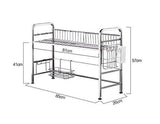 Home tlmy stainless steel dish rack sink drain rack kitchen racks shelf