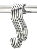 Buy 12 pcs s shaped hanging hooks by akiko premium stainless steel hanger hooks for kitchen office bathroom and garden 2 size