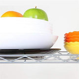 Best seller  5 tier wire shelving units heavy duty adjustable stacking shelves storage rack organizer for laundry bathroom kitchen pantry us stock