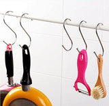 Save sumdirect 100pcs scarf apparel punch cup bowl kitchen s shaped silver tone metal hanging hooks