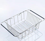 New kitchen sink 304 stainless steel drain basket wash fruit basket drain basket vegetables drainage sieve