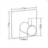 Shop for innoam robe towel coat hook 3m self adhesive bathroom kitchen wall hooks brushed stainless steel 4 pack