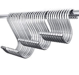 Great 30 pack premium round kitchen s hooks heavy duty s hanging hooks hangers stainless