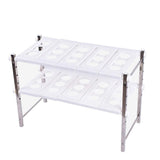 Amazon best stainless steel adjustable scalable kitchen bathroom lower sink shelf storage organizer protector shelf interior