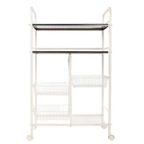 Shop for wire shelve rack shelf adjustable cabinet closet unity cart garage storage for pots pans wine dishes storage organizer bathroom bedroom kitchen white 6 lattices