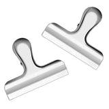 Heavy duty chip bag clips 3 inches wide stainless steel chip clips for bread coffee food bags office school kitchen home usage clips6 pack