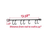 Results pan pot hanger hooks rack ulifestar wall mout stainless steel kitchen utensil organizer storage lid holder rest 15rail rod with 7 hanging hooks 1