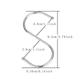 On amazon s shaped hooks rustproof for hanging pots and pans heavy duty stainless steel metal hanger for home office kitchen utensils set of 40