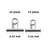 Great fasoty 22 pack heavy duty bag clips food clips chip clips stainless steel clips for home kitchen office and school all purpose air tight seal grip clips