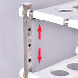 Budget stainless steel adjustable scalable kitchen bathroom lower sink shelf storage organizer protector shelf interior