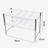 Best stainless steel adjustable scalable kitchen bathroom lower sink shelf storage organizer protector shelf interior