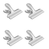 Get chip bag clips 3 inches wide stainless steel chip clips for bread coffee food bags office school kitchen home usage clips6 pack