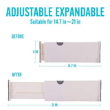 Best seller  ec vision expandable dresser drawer divider 2 pack dresser drawer dividers good grips kitchen drawer organizers for bedroom bathroom closet baby drawer desk kitchen storagelarge14 7 21