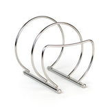 Top zh stainless seel kitchen saucepan pot pan lid storage rack holder cutting board rack drain rack versatile cupboard organizers