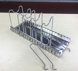 Latest adjustable lid holder wisfruit expandable lid rack kitchen cookware drain rack pan pot lid plate organizer racks total 8 adjustable compartments stores 7 lids 7 dividers