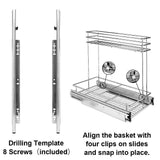Great secura pull out cabinet organizer professional kitchen and bathroom sink cabinet organizer with 2 tier sliding out shelves