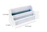 Shop for blu monaco wooden mail organizer 2 tier white desk organizer with cutout trellis design rustic country letter sorter kitchen counter organizer file folder holder