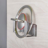 Budget trycooling wall mounted stainless steel pot lid rack pan cover organizer holder kitchen cooking utensil tool pack of 2