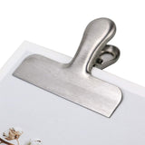 Selection huele 6pcs chip bag clips stainless steel heavy duty food bag clip for air tight seal grip on coffee food bags kitchen home office usage