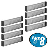 Storage mdesign adjustable expandable drawer organizer divider foam ends strong secure hold locks in place for bedroom bathroom closet office kitchen storage 2 5 inches high 8 pack smoke black