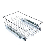 Great kitchen sliding cabinet organizer pull out chrome wire storage basket drawer pull out cabinet shelf for kitchen cabinets cupboards 20 3 17 35 3