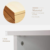 Buy mecor sideboards and storage cabinet white kitchen buffet cabinet server table with 2 sliding doors 1 shelf dining room furniture