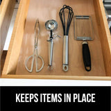 Shop gorilla grip ribbed top drawer and shelf liner non adhesive roll 17 5 inch x 20 ft durable and strong grip liners for drawers shelves kitchen cabinets storage kitchens and desks clear ribbed