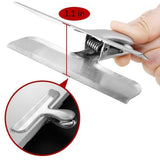Storage stainless steel clips for kitchen home office 3 inch width heavy duty chip bag clips clamps for air tight seal grips on coffee food bags usagesilver 6 pack