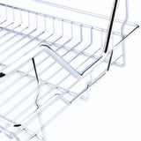 Home kitchen sliding cabinet organizer pull out chrome wire storage basket drawer pull out cabinet shelf for kitchen cabinets cupboards 20 3 17 35 3