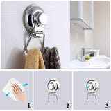 Shop here powerful vacuum suction hooks mocy strong stainless steel suction cup hooks for bathroom kitchen wall home removable shower hools hanger damage free for towel bath robe coat and loofah pack of