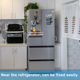 Shop for spice rack monoled spice rack organizer magnetic single tier fridge spice rack shelves organizer space saving storage rack for refrigerator kitchen cabinet cupboard pantry door seasonings white