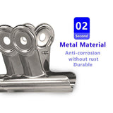 On amazon clip clips for chip bags 10 heavy duty stainless steel clips for air tight seal grip on coffee food bags office kitchen home usage