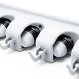 Shop letmy broom holder wall mounted mop and broom hanger holder garage storage rack garden tool organizer 5 position 6 hooks for home kitchen garden tools garage organizing