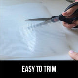 Save on gorilla grip ribbed top drawer and shelf liner non adhesive roll 17 5 inch x 20 ft durable and strong grip liners for drawers shelves kitchen cabinets storage kitchens and desks clear ribbed