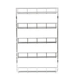 Budget friendly exerz herb and spice rack 5 tiers kitchen cabinet shelf organizer for jars perfect space saving and storage wall mountable or cupboard door fitting fixings included 5 tiers exsr004 5