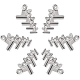 Shop for gydandir 24 pcs heavy duty stainless steel binder clips hinge clips for documents files pictures chip bags home office school kitchen supplies assorted 4 size silver