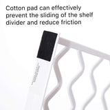 Great cy craft 8 pcs shelf divider thickened wood shelf dividers white plastic closet shelf separators clothing organizer perfect for bedroom shelving organization and kitchen cabinet shelf storage