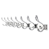 Latest webi coat rack wall mounted 30 inch metal dual coat hook rack heavy duty double prong robe hooks wall hooks for bathroom kitchen office entryway wall mounted 8 hooks