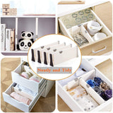 Get normei drawer dividers 11 17 expandable adjustable dresser drawer organizers divider for clothes silverware and utensils fit kitchen bedroom bookcase baby drawer with instructions 8 pack
