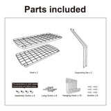 Order now geekdigg 29 5 inch wall mounted pot rack storage shelf with 2 tier 10 hooks included kitchen pot racks hanging storage organizer black