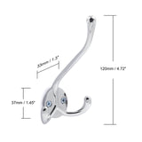 Latest webi 6 set metal triple 3 arm coat hat hook bath towel closet clothes hanger rail garment rack holder wall mount entryway kitchen home office garage organizer storage zinc alloy chrome finish mglg6