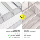 Purchase szat pro mesh silverware cutlery tray drawer organization kitchen storage flatware utensil organizer for knives spoons forks black expandable