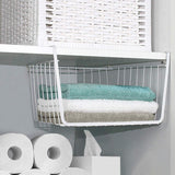 Discover the best homeideas 4 pack under shelf basket white wire rack slides under shelves storage basket for kitchen pantry cabinet