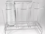 Budget friendly bottle drainer drying rack for 6 large water bottles mason jars cutting boards plastic bags fits most beer bottles glass water bottles wine plastic stainless steel bottles countertop kitchen baby