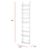 Kitchen home complete over the door organizer space saving hanging storage shelves for kitchen pantry closet for spices jars cleaning products and more