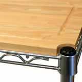 Home seville classics bakers rack for kitchens solid wood top 14 x 36 x 63 h